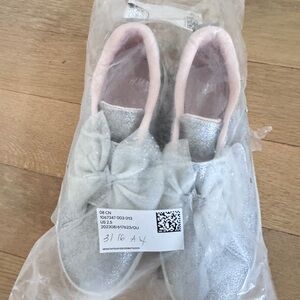 H&M Silver and Pink Kids Dress Shoes